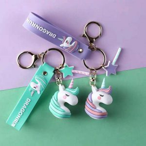 01005 Unicorn Figure Key Chains