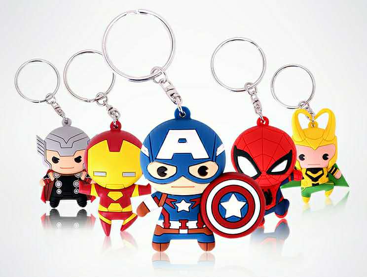 01006 Marvel Figure Key Chains (2D)