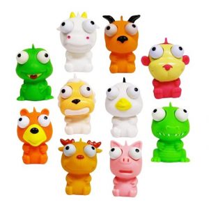 02002 Cute Squishies Animal Eye Poppers Set
