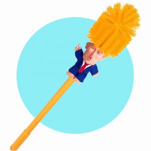 06013 President Trump Toilet Bowl Brushes