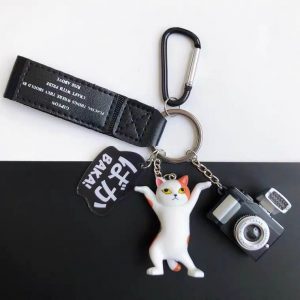 01008 PVC Cute Cat Figure Keychains