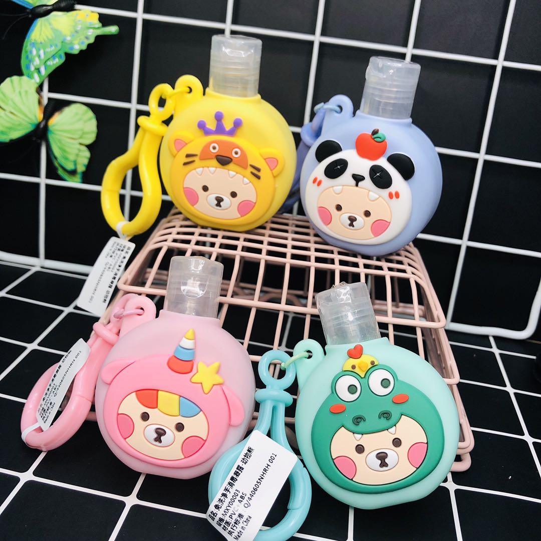 05007 Kids Empty Hand Sanitizer Holder Keychain Carrier